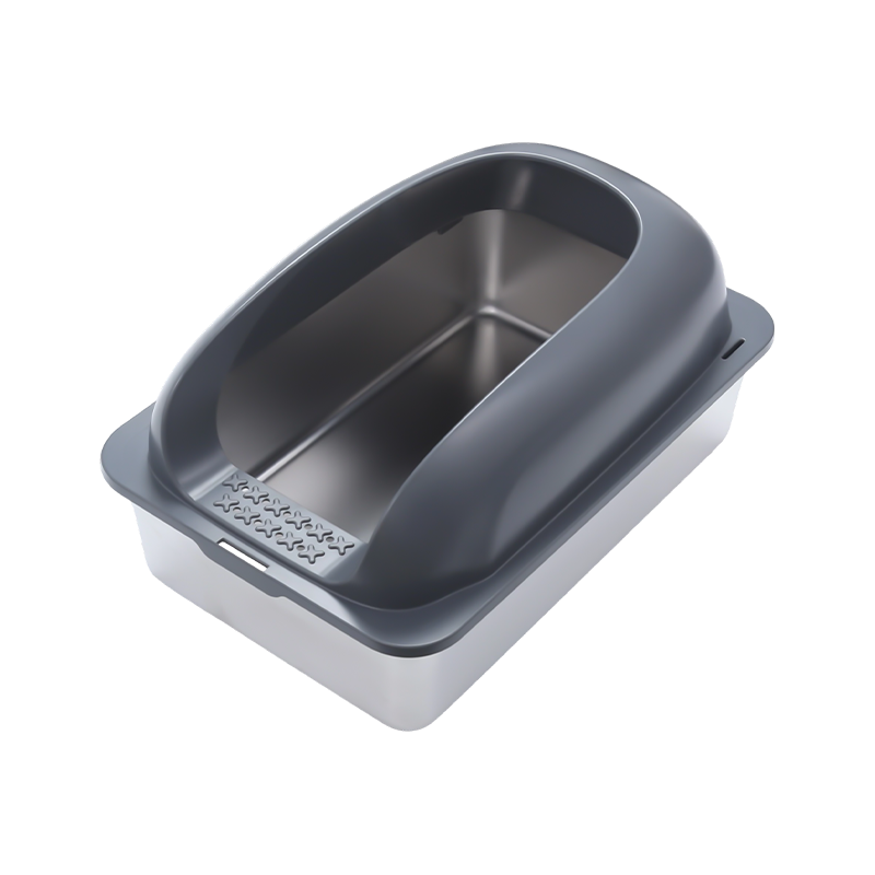 Cutie de gunoi pentru pisici, mare, îngroșată, semi-închisă